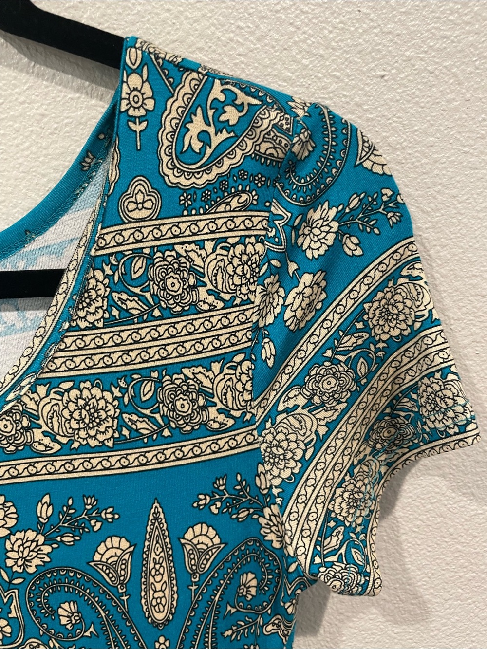 Da Moon Teal Paisley Maxi Dress - Picture 2 of 7